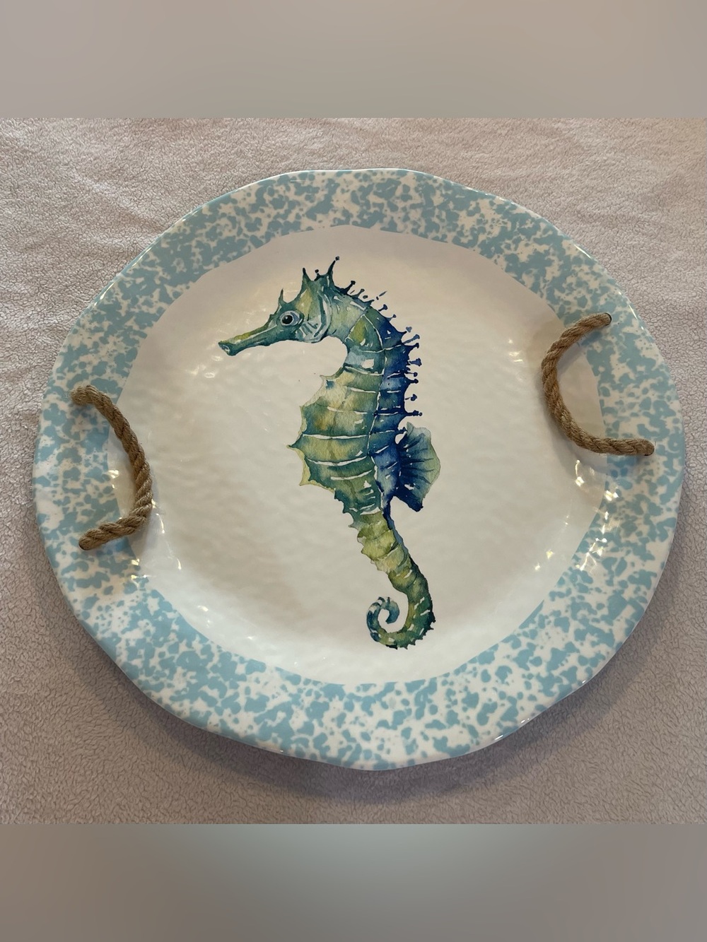 Tommy Bahama Seahorse Melamine Serving Tray